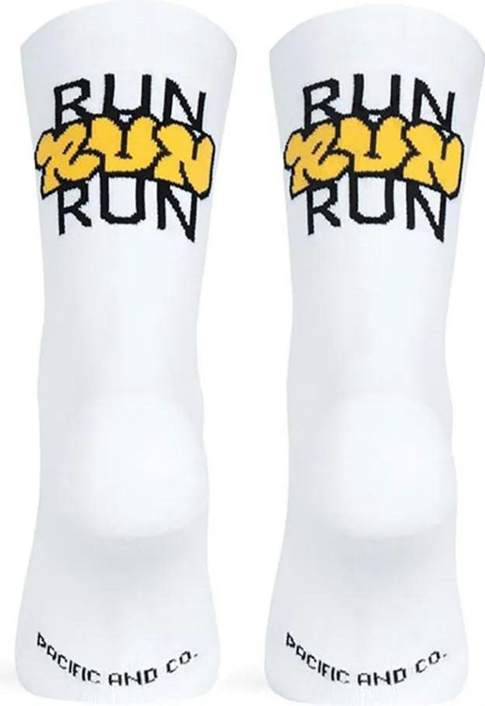 Pacific Socks Run Run Kurze Socken Weiß EU 42-45 Herren,Damen Weiß EU 42-45
