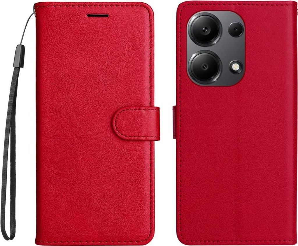 Xiaomi Redmi Note 13 Pro 4G / Poco M6 Pro 4G Hülle - Coverup Klapphülle - Rot
