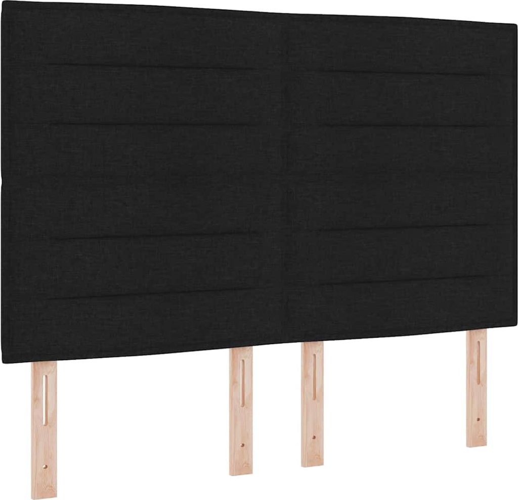vidaXL Kopfteil Schwarz 160 cm Stoff