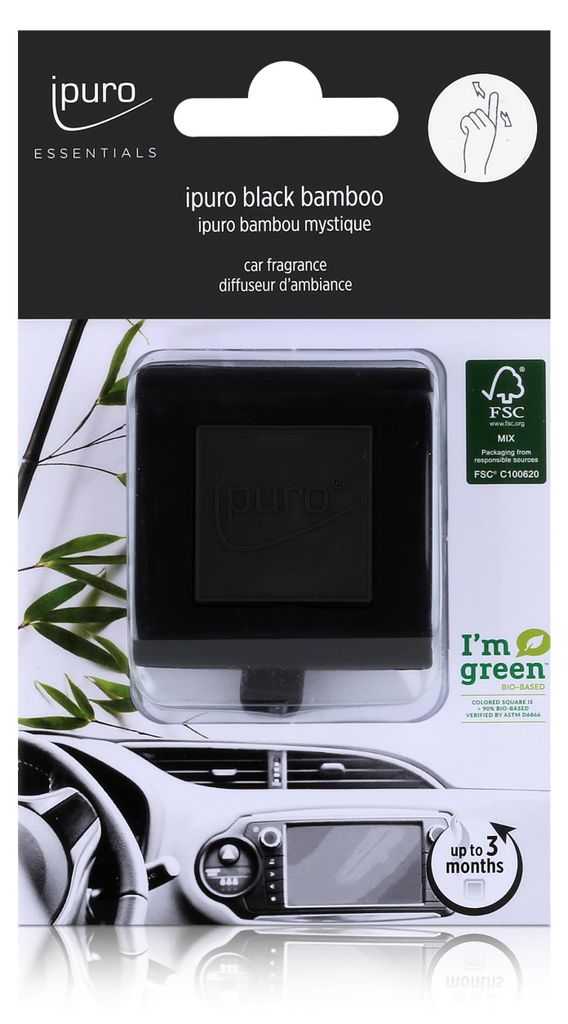 Essentials by Ipuro Car Line Autoduft black bamboo - Produktbild 