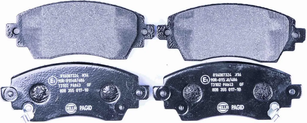 Jeu de plaquettes frein à disque HELLA avant pour TOYOTA COROLLA Liftback