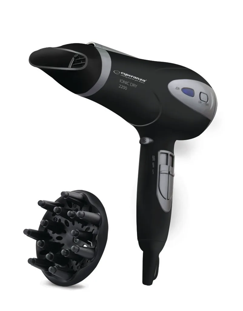 Sèche-cheveux noir ESPERANZA EBH005K idéal pour brushing rapide matin - 10