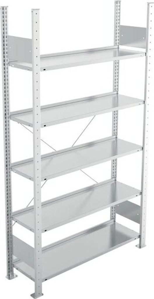 S3 Büro Steck Compact GR 1850 x 1000 x 300 vzk kpl. mit 5 Böden ohne Abdeckboden - einseitig