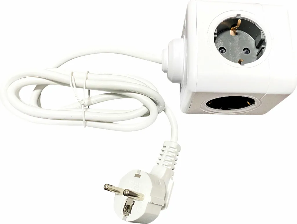 Technaxx 5004 Cube de prises blanc avec contact de protection 1 pc - 4