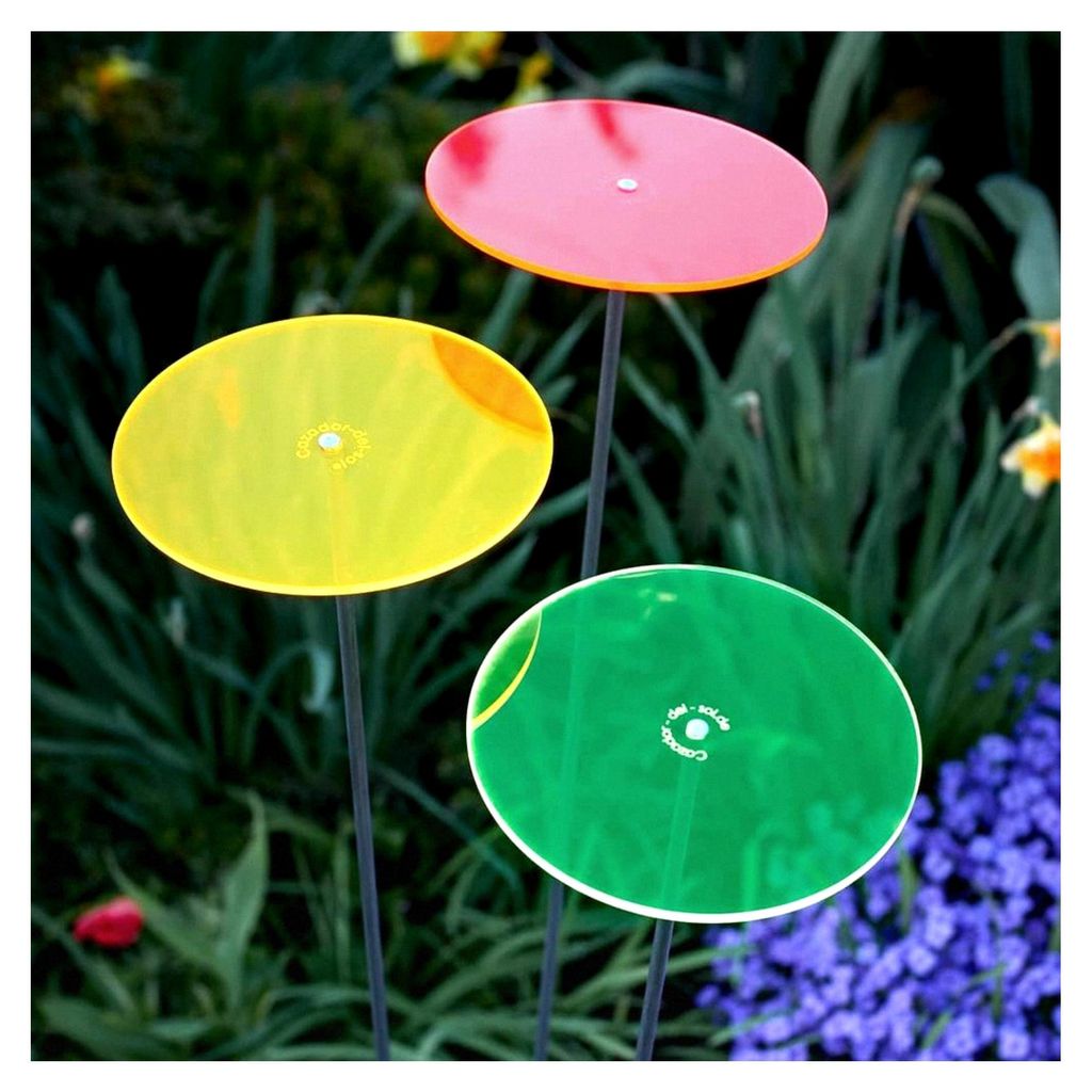 Sonnenfänger kunterbunt | 3 Stück | Durchmesser 15 cm | Höhe 120 cm
