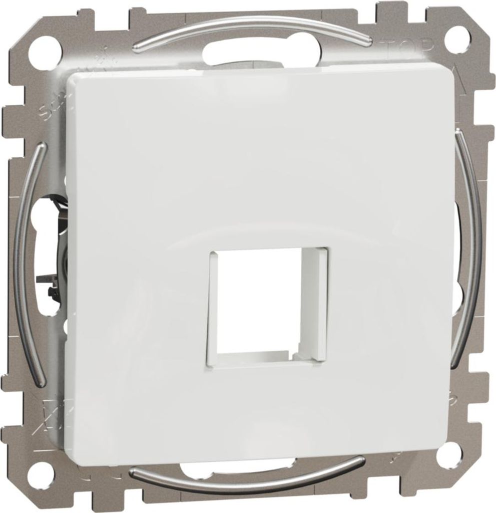 Zentralstück für Keystone Einsatz Sedna Design glänzend weiß SDD111421 Schneider Electric