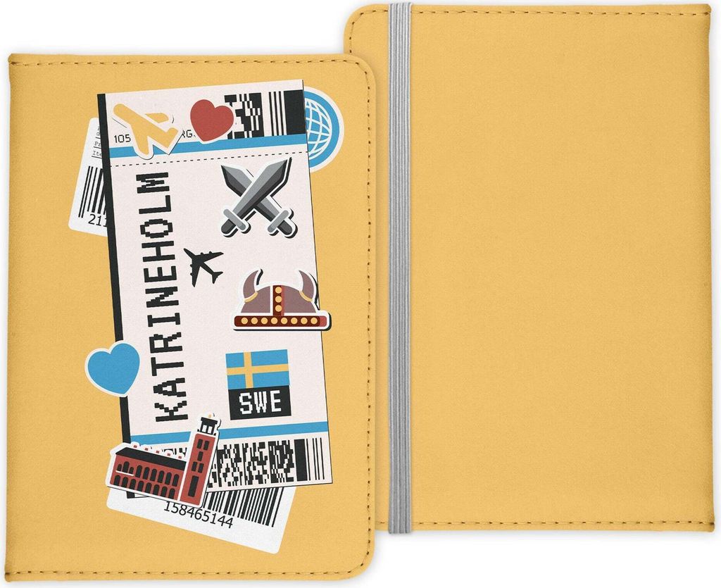 22Feels Katrineholm Souvenir Reisepasshülle Organizer Reisen Gadgets Schweden Europa Urlaub Kunst-Leder Etui Cover Frauen Männer Kinder