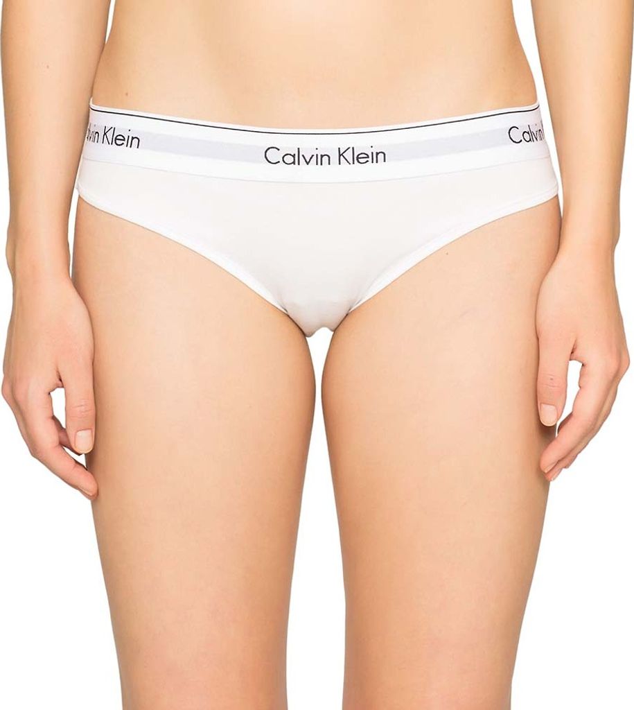 Calvin Klein Underwear Bikini White W / Grey Cut Logo M