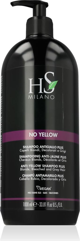 HS MILANO No Yellow Shampoo antigiallo 1000 ml Immagine del prodotto 