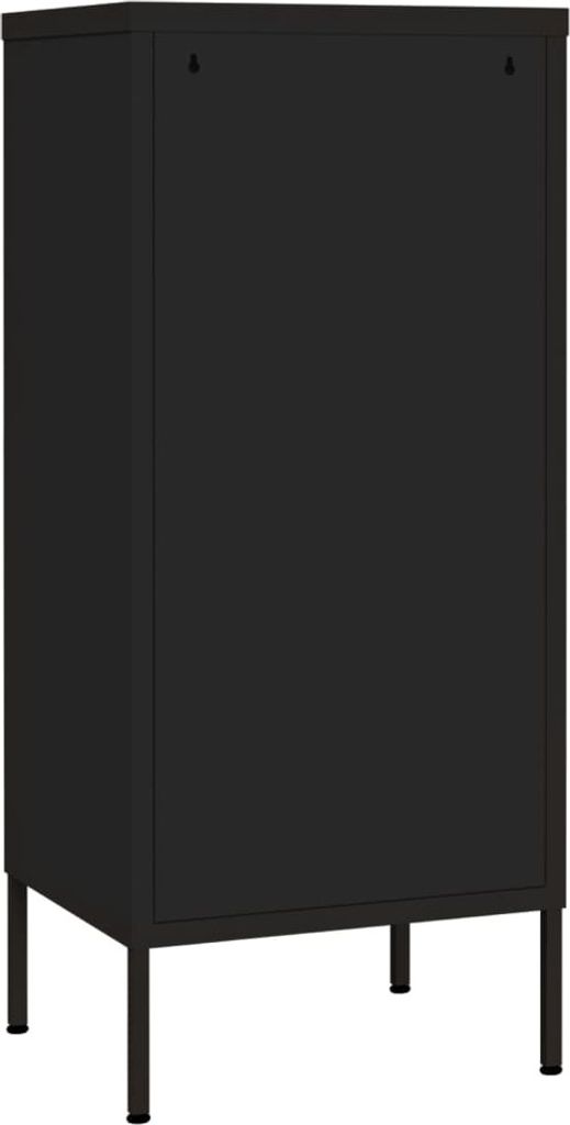 Lagerschrank Schwarz 42,5x35x101,5 cm Stahl
