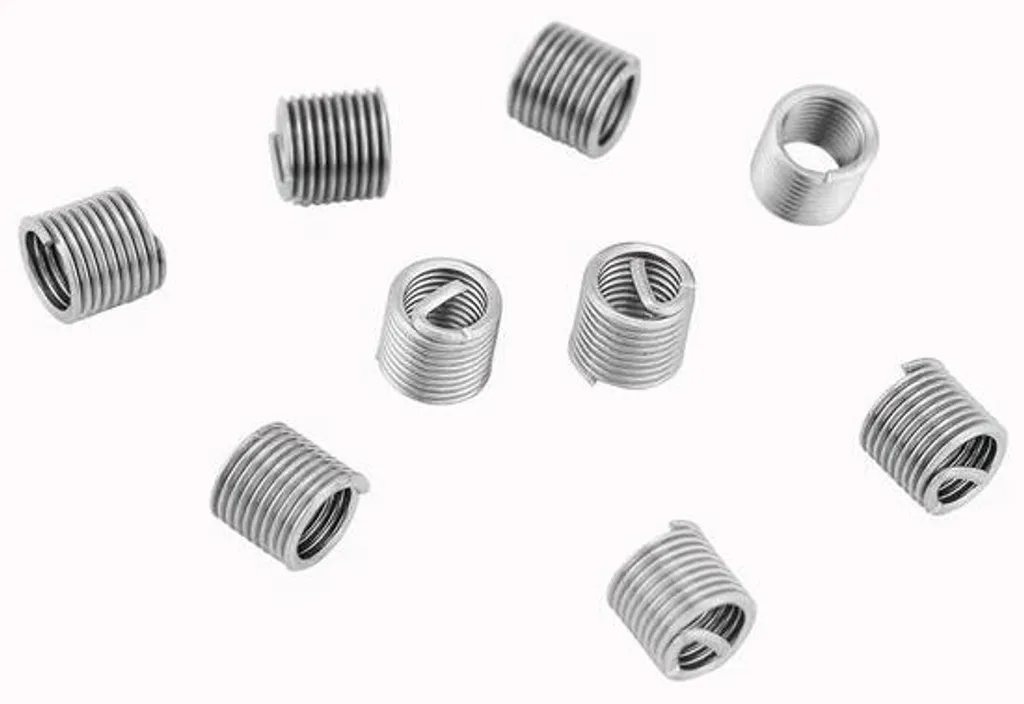 Filets rapportés M5x0,8x2D inox haute résistance, boîte de 100 pièces