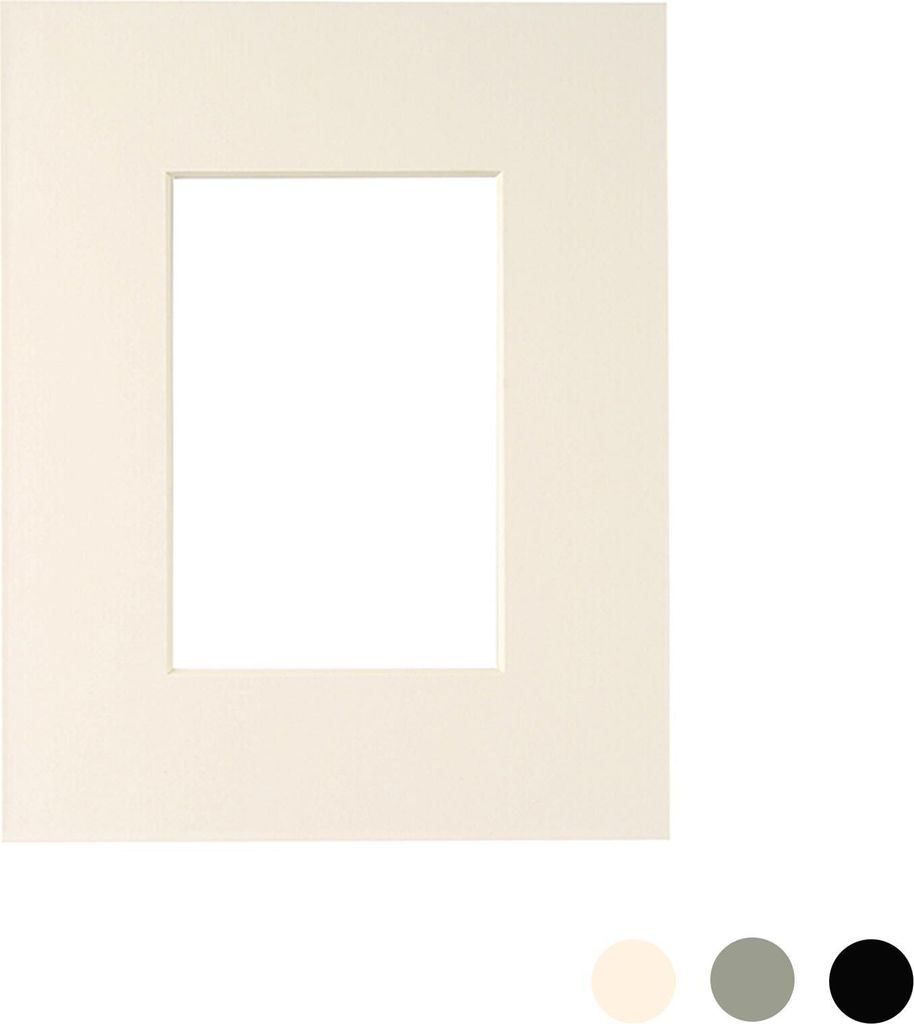 Nicola Spring Bild Foto Mount - To Fit Frame-Größe 8 x 10 für Bildgröße 4 x 6 - Ivory