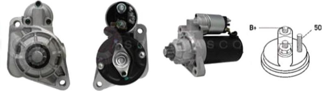 CASCO CST10283AS Starter Anlasser 2,20kW für VW Touareg (7LA, 7L6, 7L7) 12V