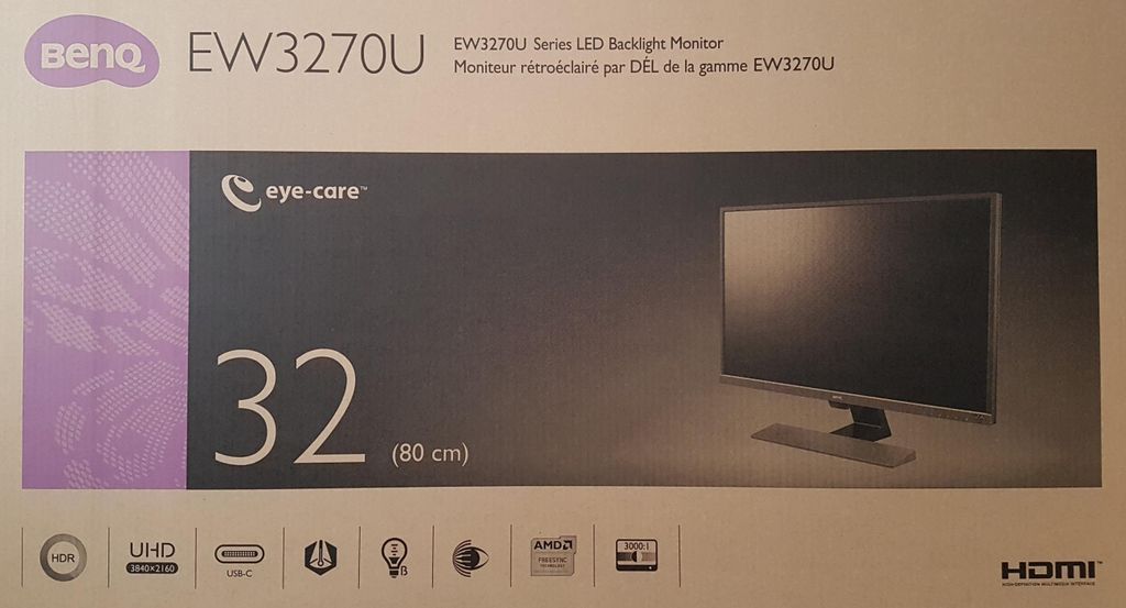 BenQ EW3270U - Moniteur LED - 80 cm (31.5") - 3840 x 2160 Image du produit 