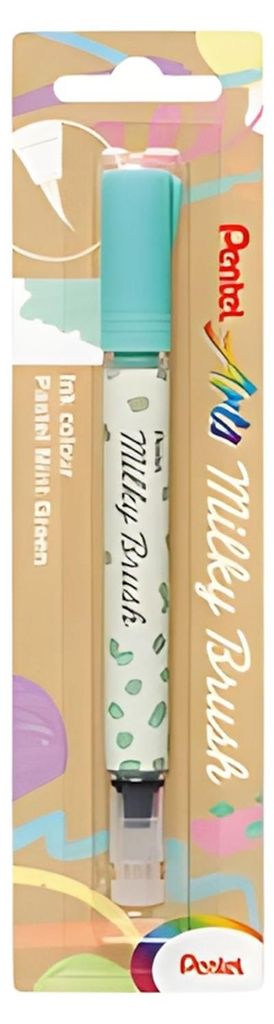 Pentel Milky, 1 Stück(e), Minze, Pinselspitze, Mintfarbe, Rund, Tinte auf Wasserbasis