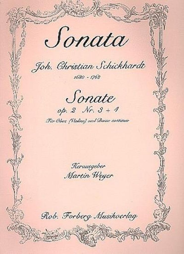 4 Sonaten op.2 Band 2für Oboe und Bc