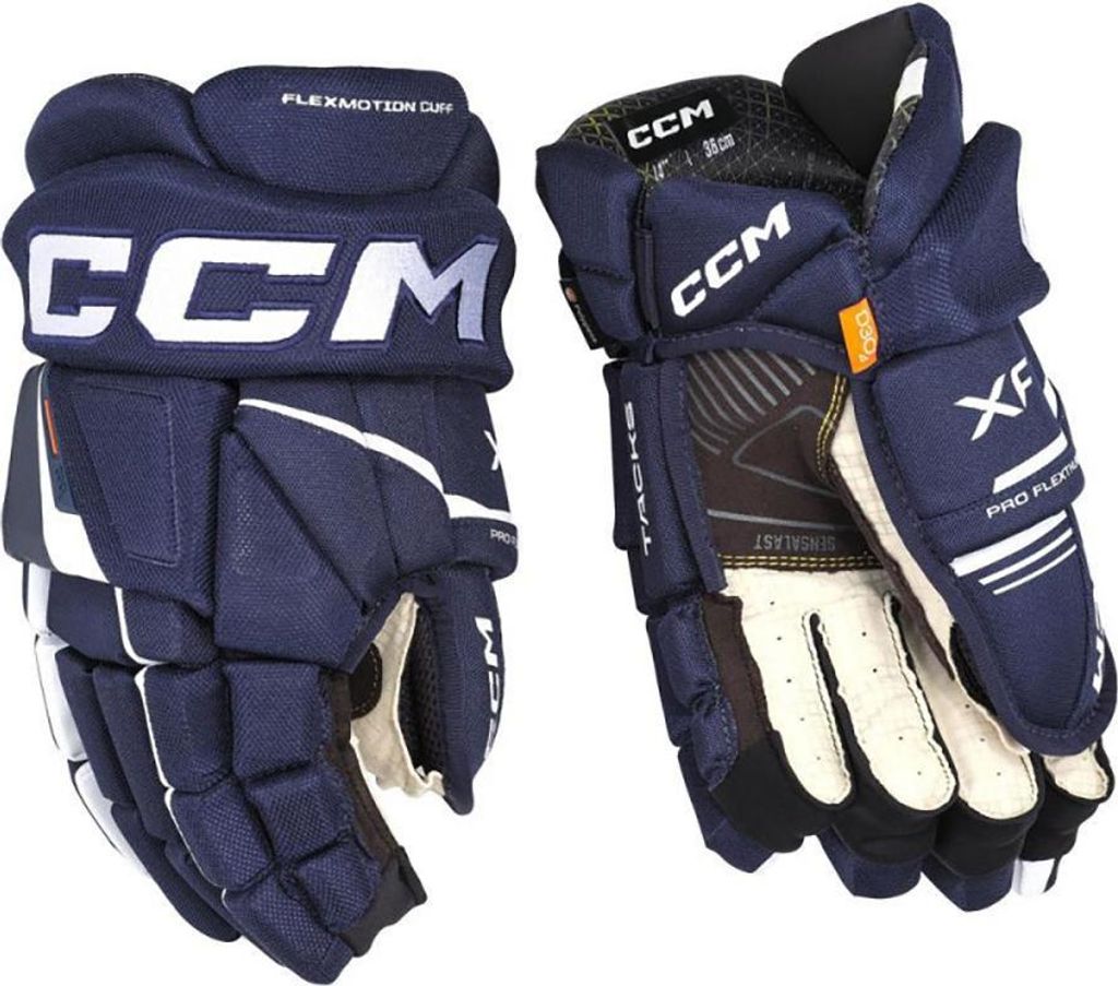 Handschuhe CCM TACKS XF Senior navy/weiss 14 Zoll