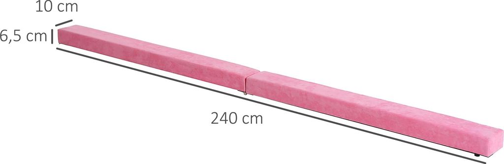 HOMCOM Równoważnia 210 cm Składana Belka Gimnastyczna Zdjęcie produktu 