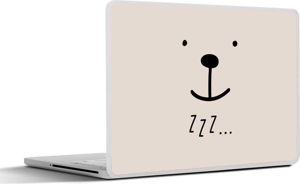 MuchoWow Laptop Aufkleber Sticker Cover Sprichwörter - Zzz... - Zitate - Kinder - Baby 30x22 cm - Laptop-Sticker