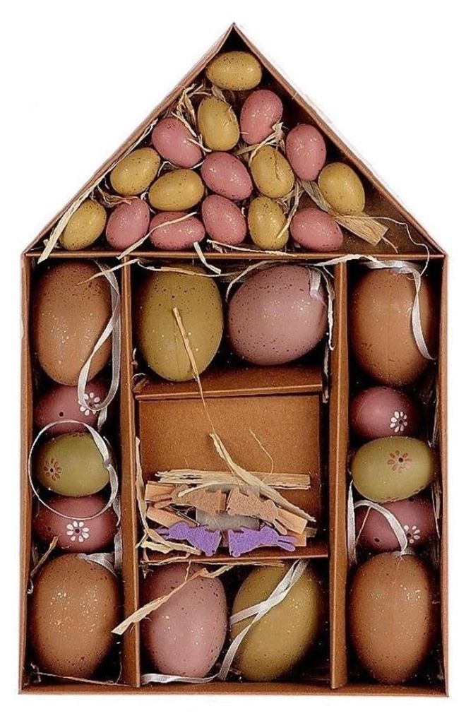 HBx Natural Living Osterei rosa im Papphaus