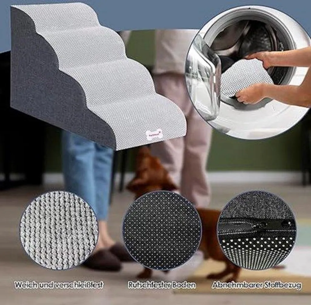 Barrière escalier pour chiens 50 cm - Protection idéale pour petits chiens