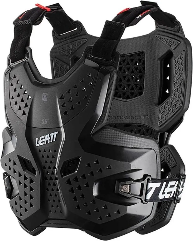 Plastron Moto Leatt 3.5 Noir 5020004180 Idéal Compétition FFM & FIM