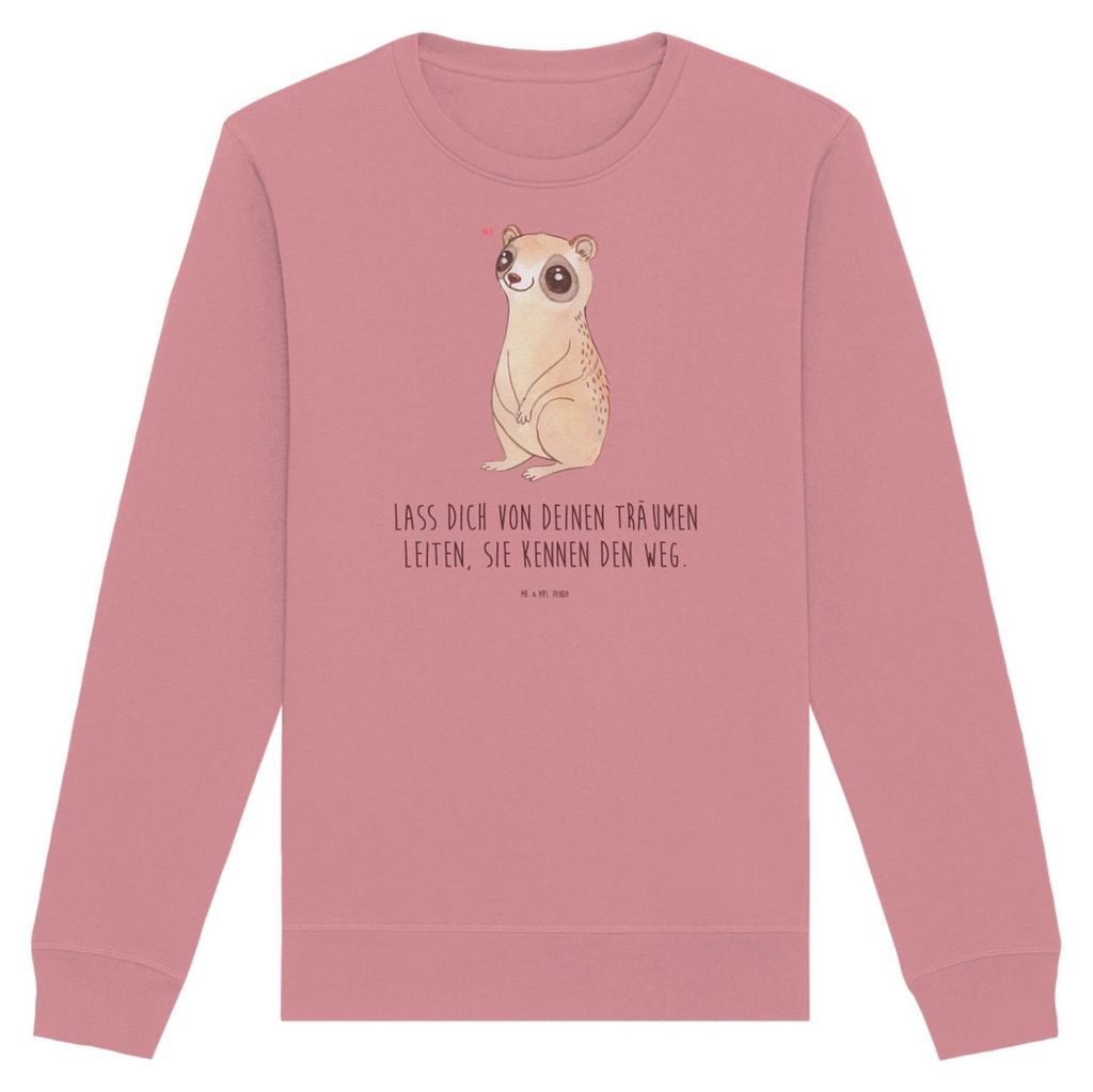 Mr. & Mrs. Panda Bio Baumwoll Pullover Plumplori Glücklich Größe XL - Canyon Pink - Geschenk, Niedlich, Sweater, Glück, Sweatshirt, Pulli, Lust...