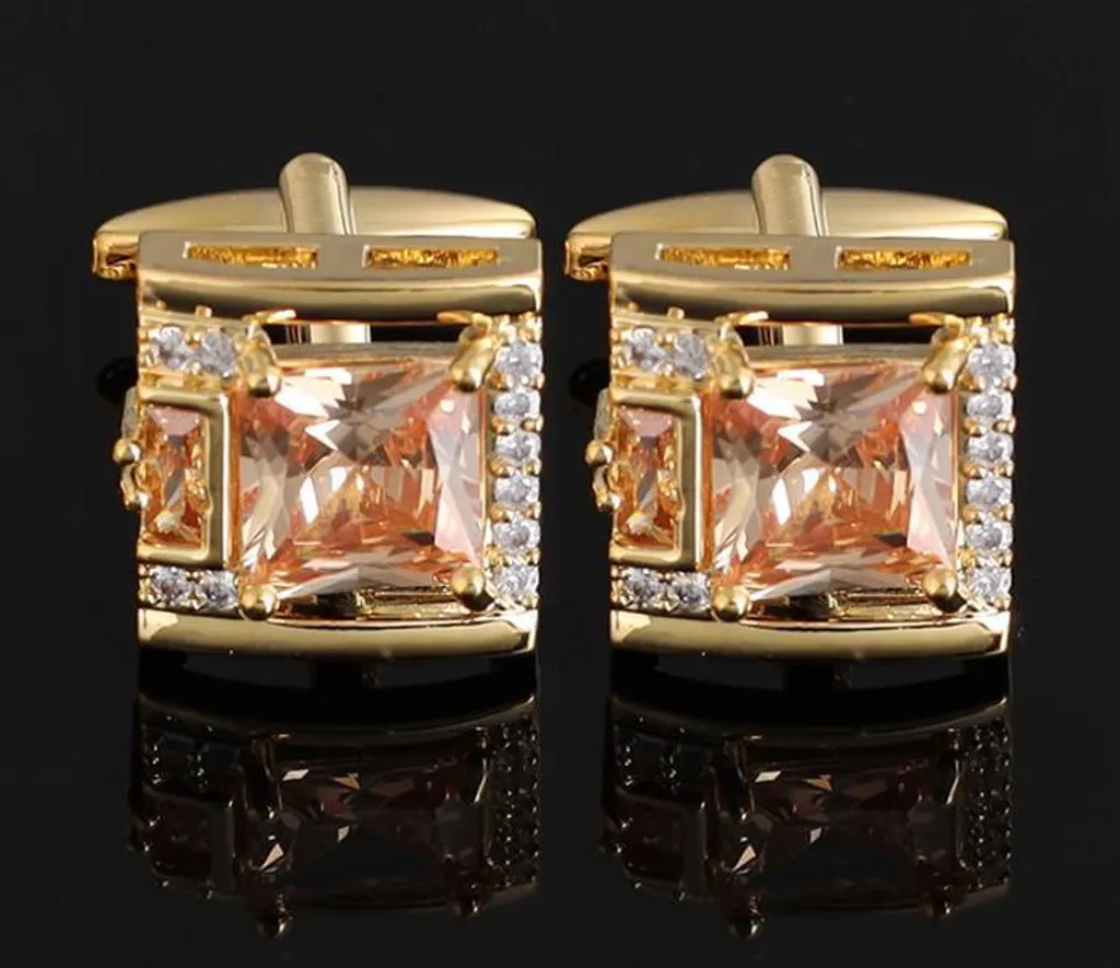 Boutons de manchette Ambrosius Luxus au design géométrique et épuré
