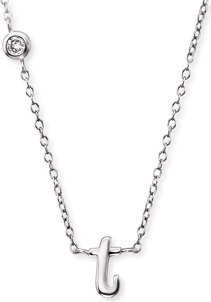Engelsrufer Buchstaben T Kette Silber ERN-INITIAL-T mit Zirkonia