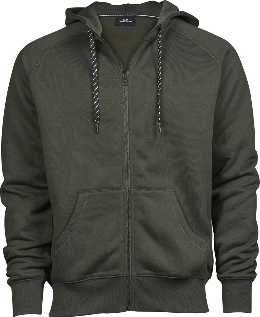 Tee Jays - Herenmodieuze hoodie met volledige ritssluiting Productafbeelding 