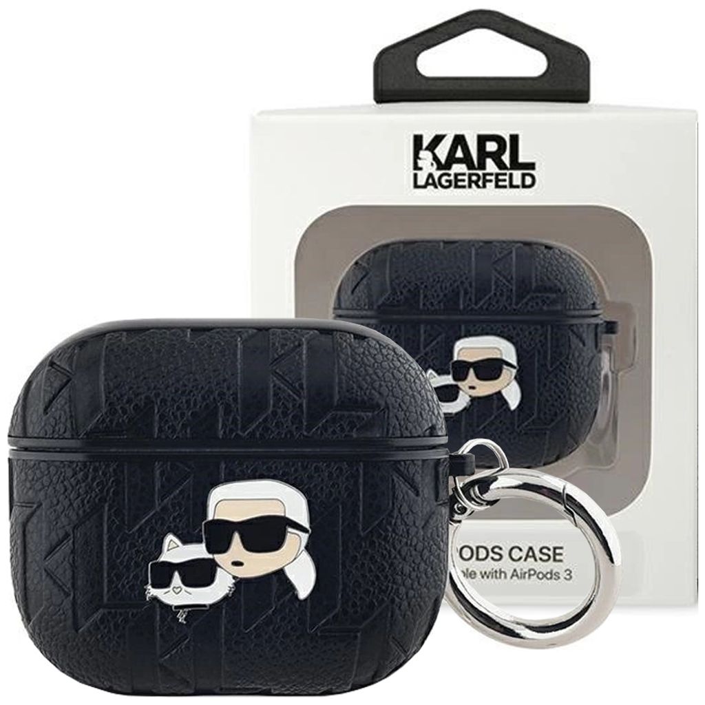 A Karl Lagerfeld AirPods 3 case and its packaging are displayed.