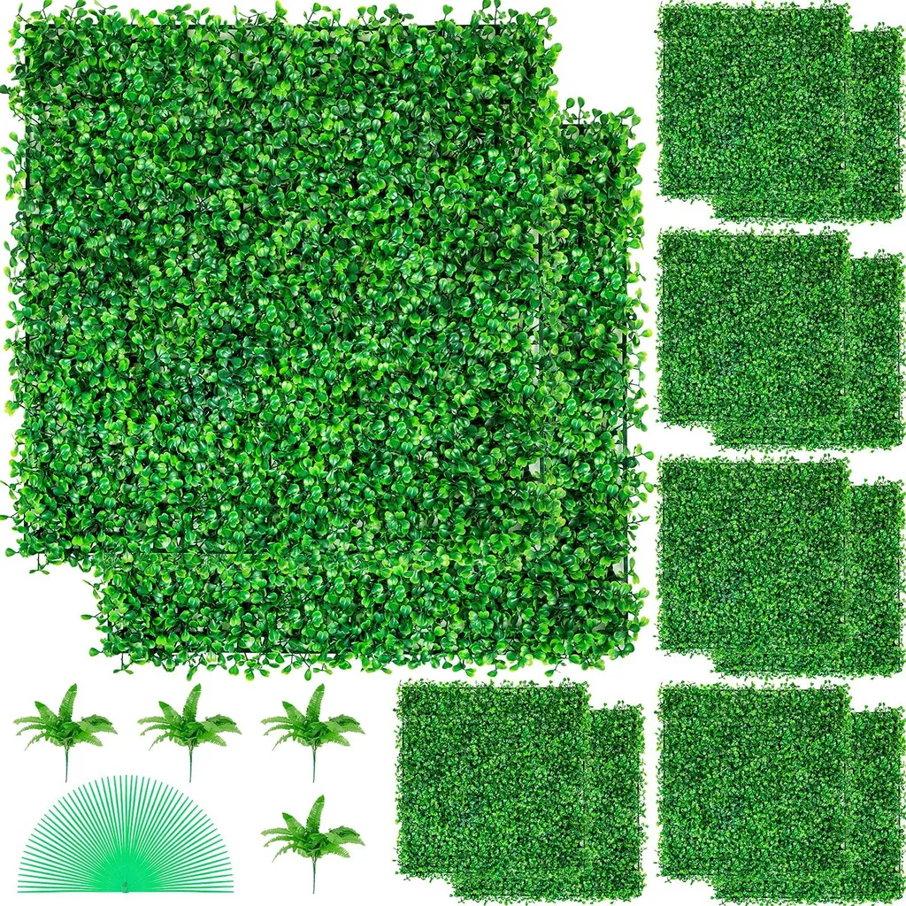 Décoration murale mur végétal artificiel 50x50 cm brise-vue de jardin