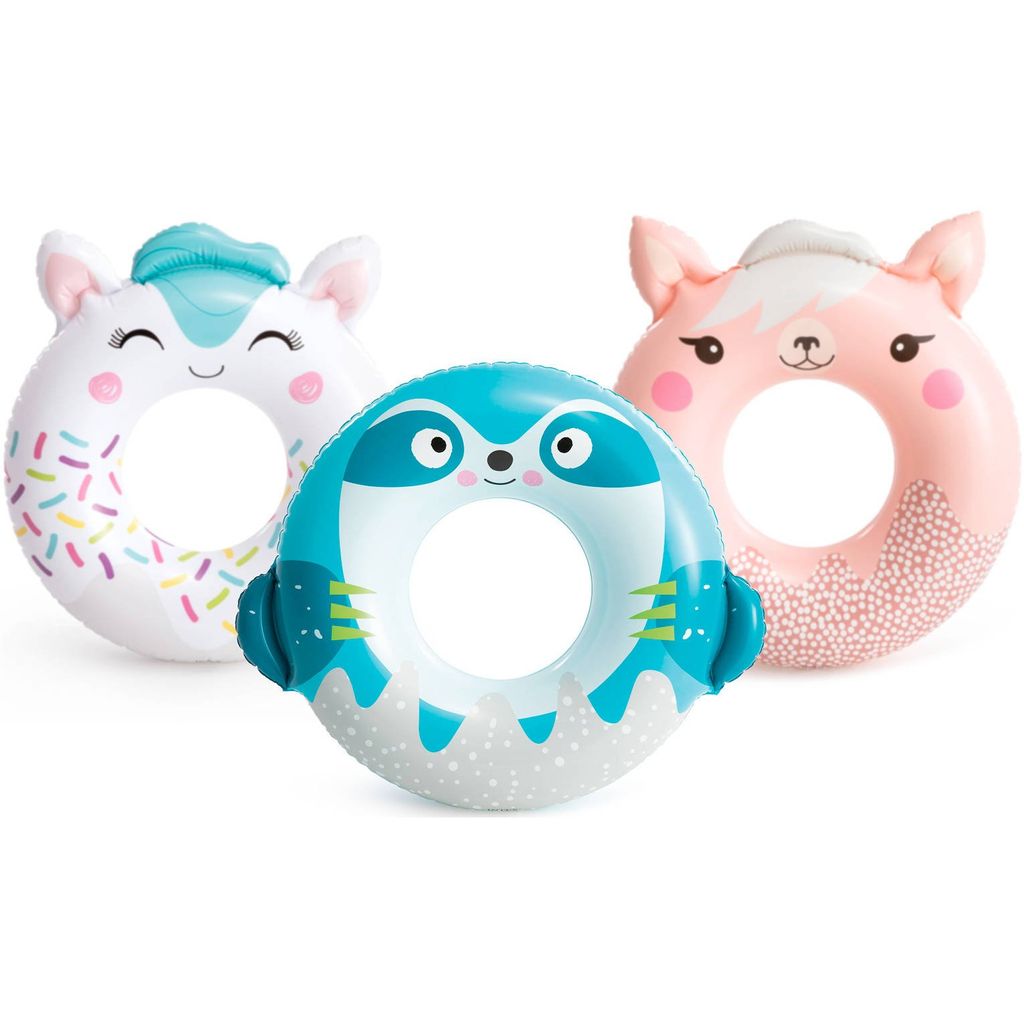 Bouée de natation, anneaux animaux mignons 76 cm Image du produit 