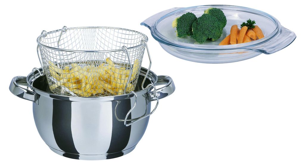 Padella GSW in acciaio inox con coperchio in vetro e Immagine del prodotto 