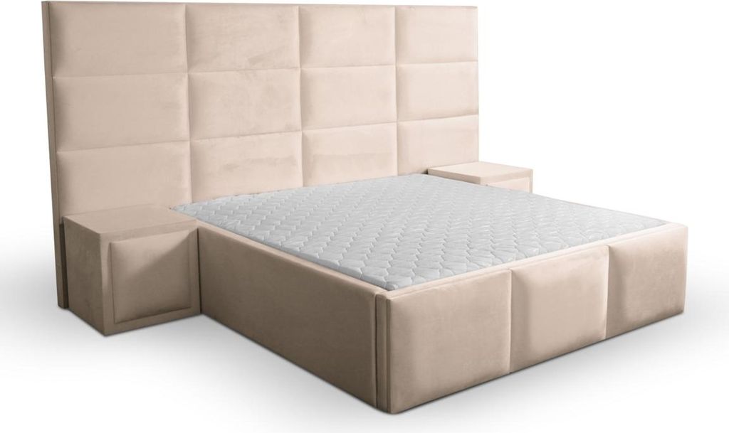 Doppelbett Bett Polster Betten Design Schlafzimmer Möbel Einrichtung 180x200cm