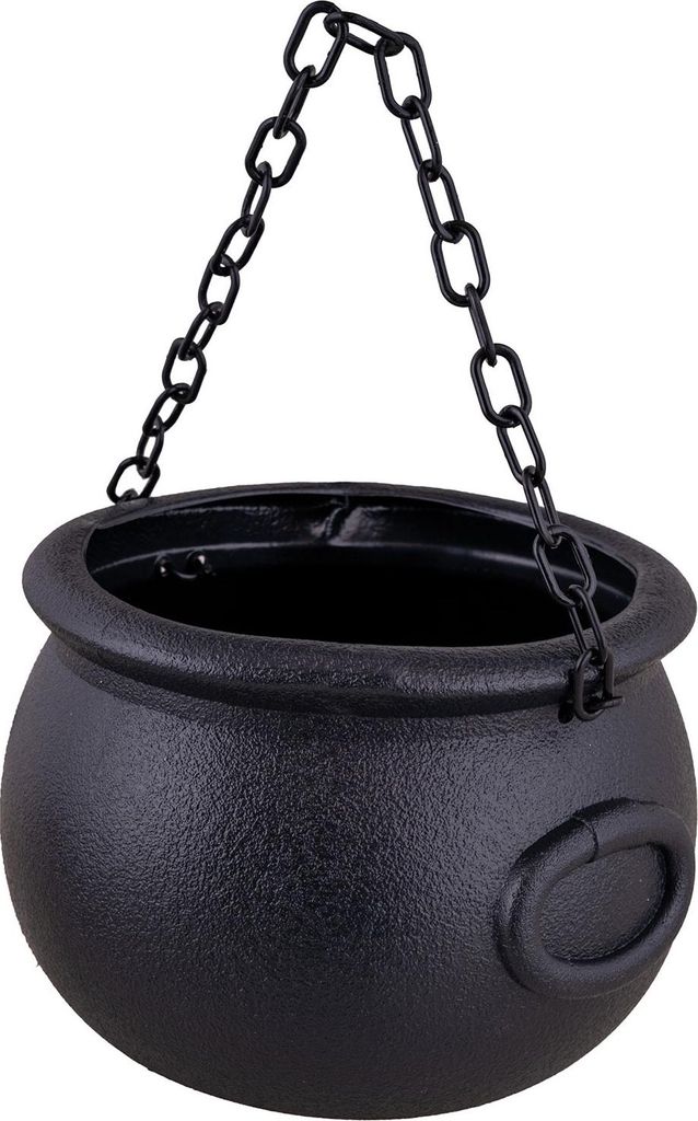 Großer Hexenkessel mit Kette Ø 21 cm | Schwarz Produktbild 