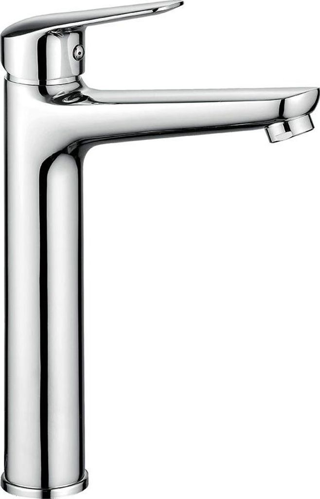 Hohe Waschtischarmatur im modernen Design perfekt für Aufsatzwaschbecken | Bormio