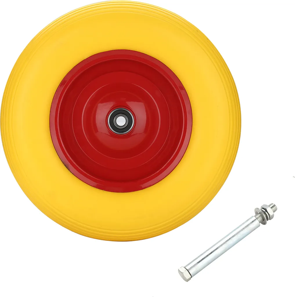 Mai più Gomme Sgonfie! Ruota Carriola 390mm PU Antiforatura 200kg
