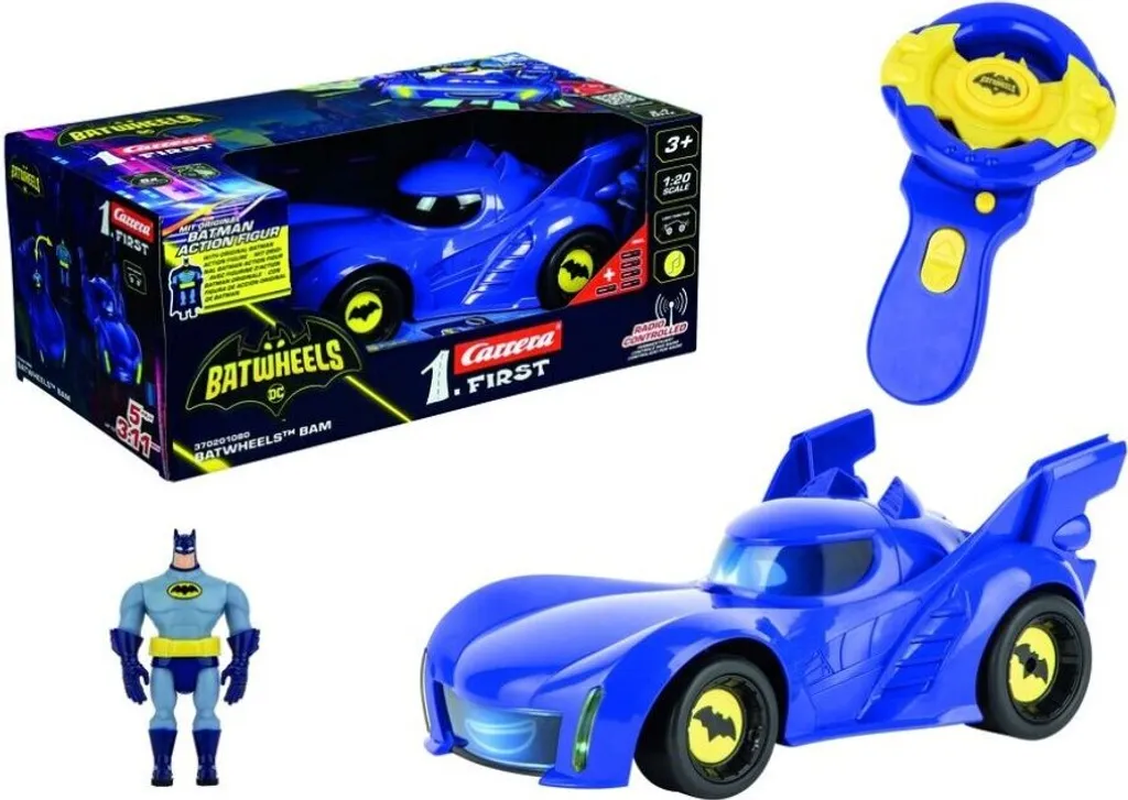 Batmobile Carrera 1st RC : La Voiture Télécommandée Incassable dès 3 Ans