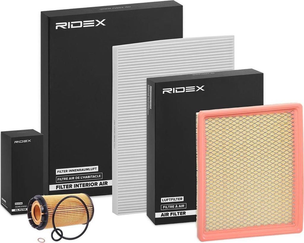 RIDEX Filterset Inspektionspaket Filtersatz für CHRYSLER VOYAGER IV (RG, RS)