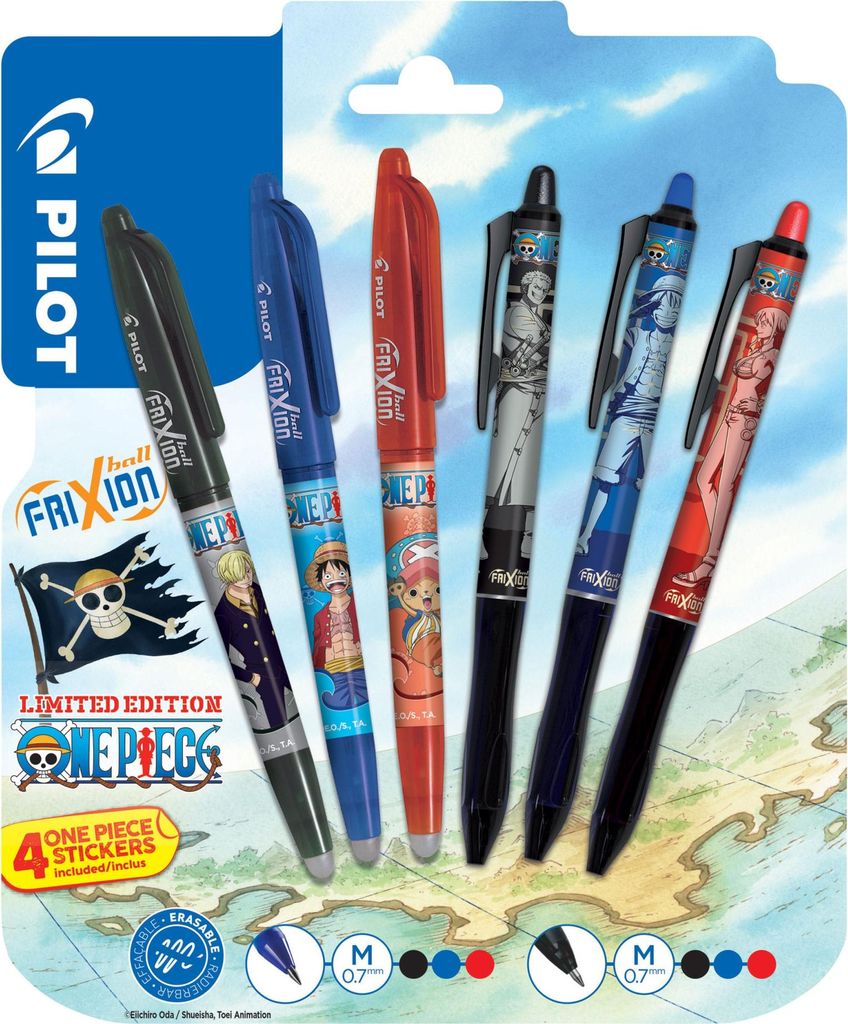 One Piece Tintenroller 6er-Pack FriXion Ball & Ball+ Immagine del prodotto 