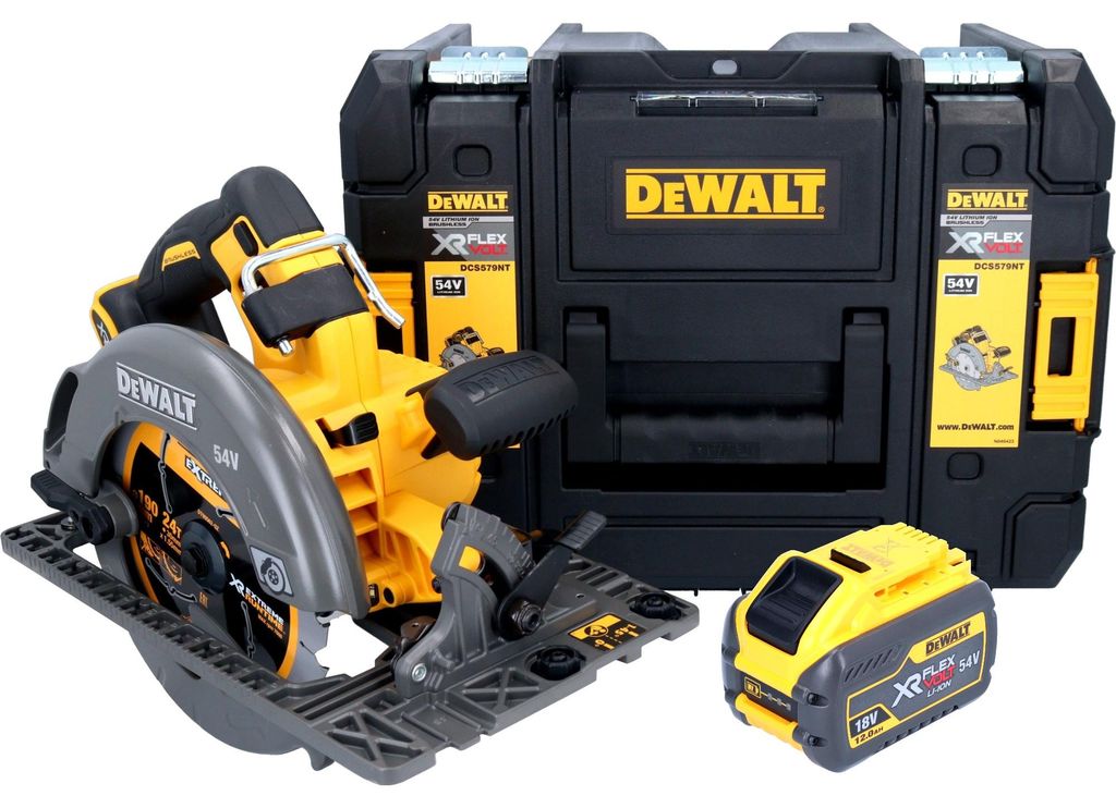 DeWalt DCS 579 NT Akku Handkreissäge 54 V FlexVolt 190 mm Produktbild 