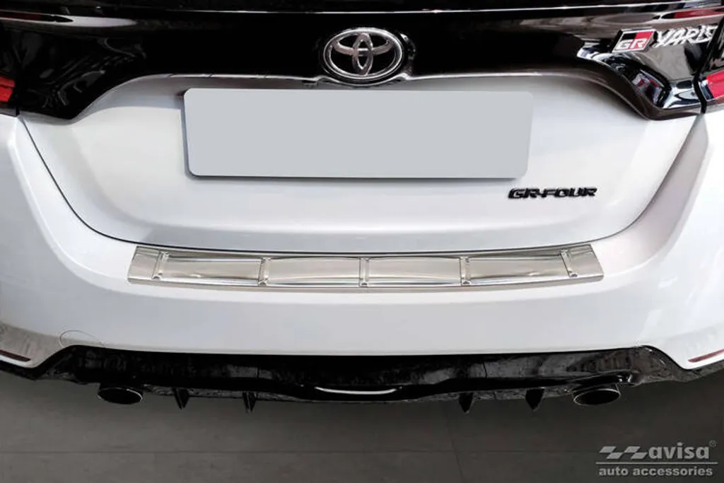 Protection de coffre Toyota Yaris 2020- en acier mat anti-rayures robuste - 4