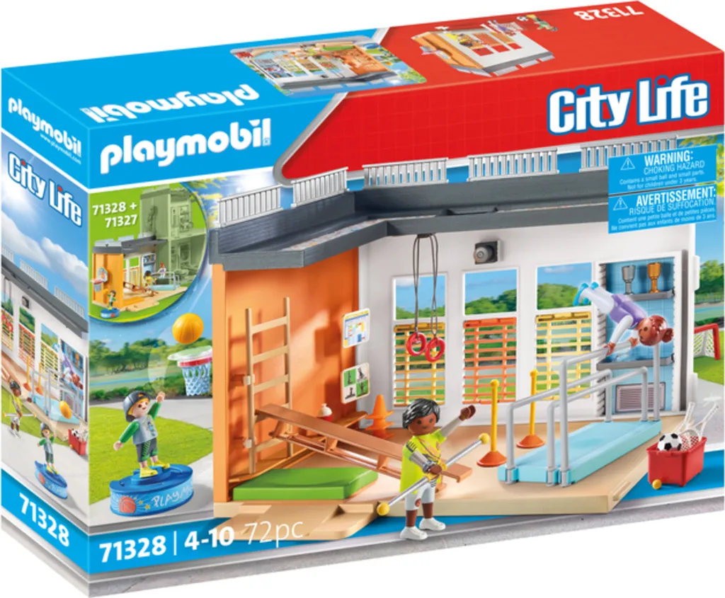 Gymnase PLAYMOBIL 71328 modulaire avec équipements de gymnastique