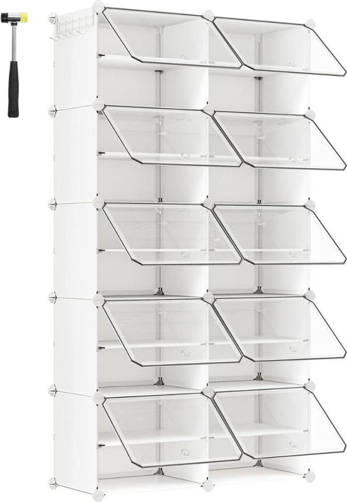 Rack à chaussures verrouillable, armoire à chaussures en Image du produit 