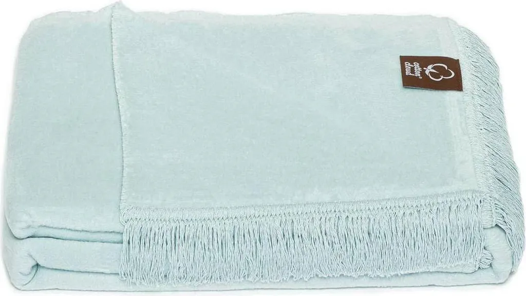 Copriletto Blu Unia 150x200 Cotone Cloud - Arredo Notte Tinta Unita