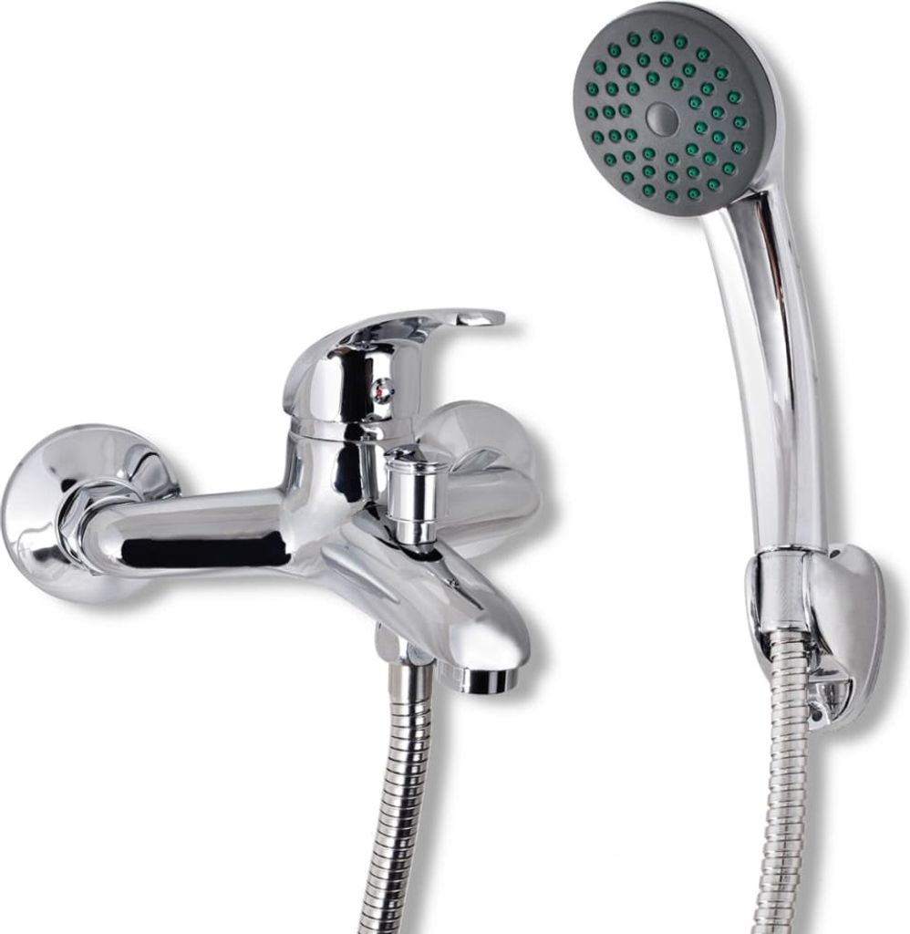 vidaXL Bad Dusche Mischbatterie Set Chrom -  Armaturen Produktbild 