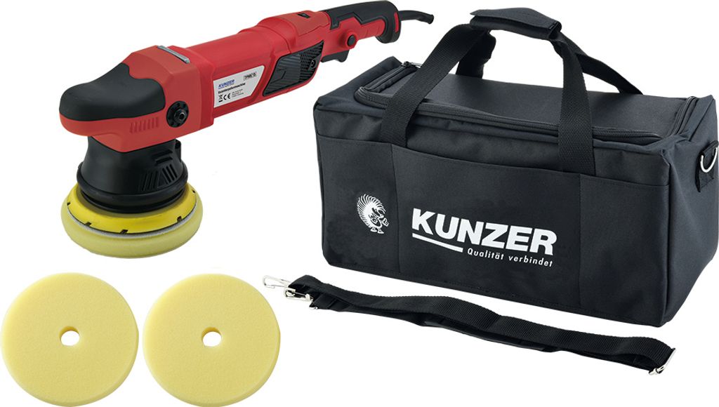 Kunzer Exzenterpoliermaschine mit Klettteller Ø 125 mm mit Zubehör 7PME15