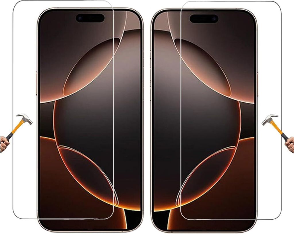 ino 2x Schutzglas kompatibel mit iPhone 16 Pro Max Panzerglas Panzerfolie Displayschutzglas Schutz Glasfolie Displayglas 9H 16pro