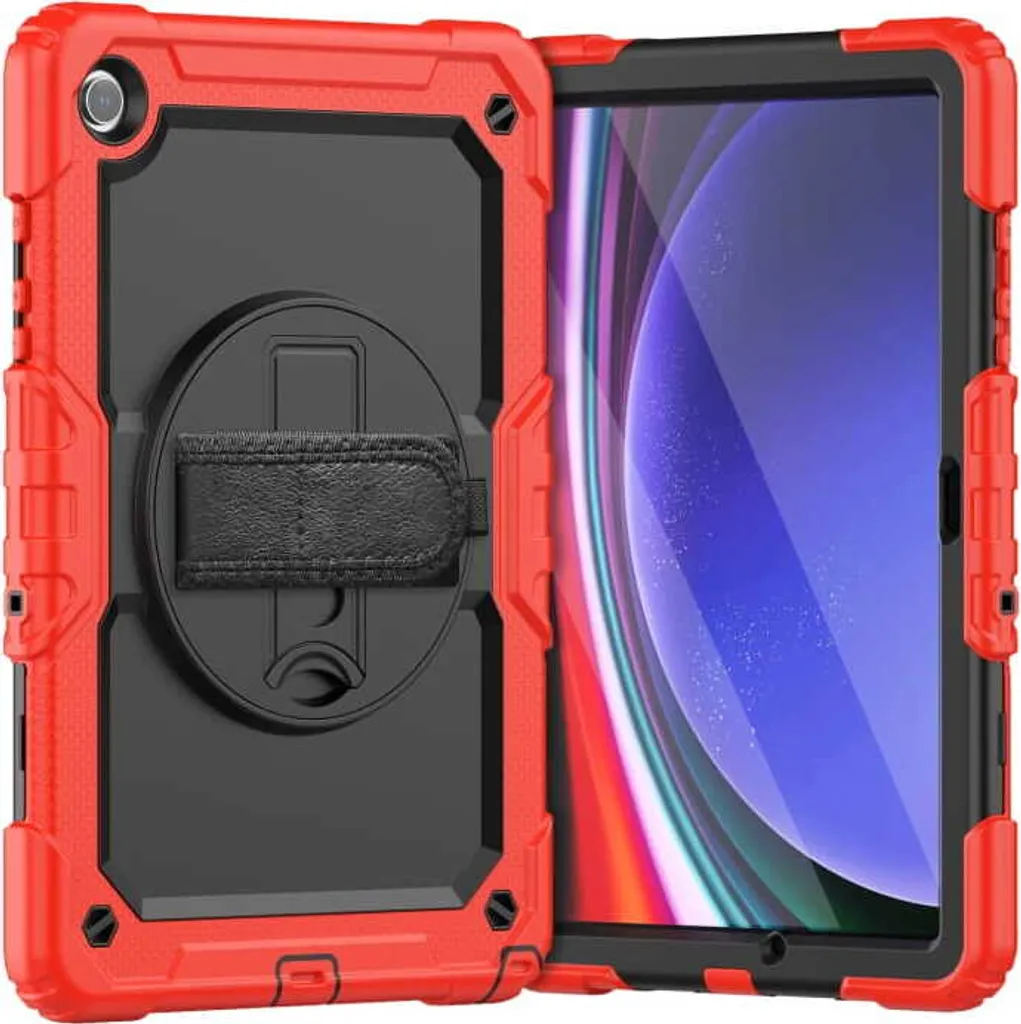 Custodia Viaggio Samsung Galaxy Tab A7 T500 Rossa con Tracolla
